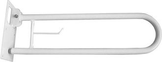 C'M Paris Barra Abatible De 73 Cm Con Portarrollos. Acero Lacado Blanco