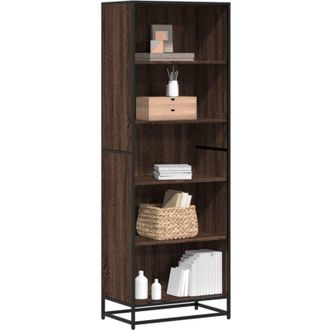 vidaXL Libreria Rovere Marrone 60x35x170,5 cm in Truciolato - Vidaxl