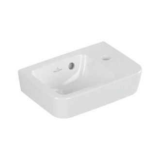Villeroy & Boch V&b Handwaschbecken O.novo Compact 360x250mm Becken Links Mit &Uuml;berlauf Wei&szlig;