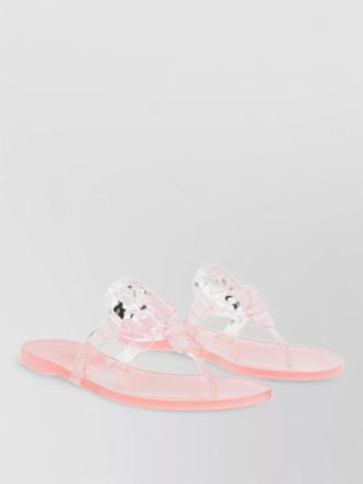 Tory Burch miller flat sandals open toe transparent