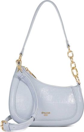 Dune London Direction Leather Shoulder Bag in Pale Blue at Nordstrom