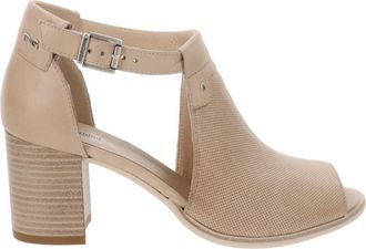 Nero Giardini Elegante Leren Hoge Hakken - Dames - Sandalen met hakken - Beige - 36 EU - Schoenen