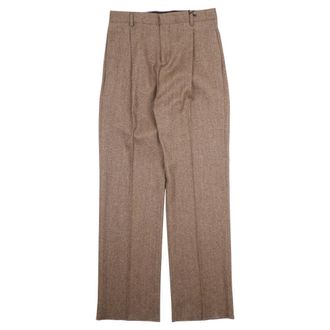 Saulina Milano Wide Trousers, female, Beige, Size: S Wide Trousers