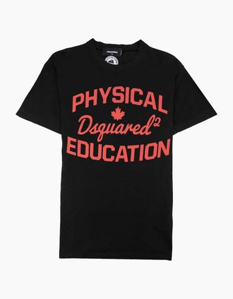 Dsquared2 Mens Dsquared2 Physical Education T-Shirt Black - Size: 44