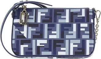 Fendi FF coated fabric Baguette pouch Woman One Size