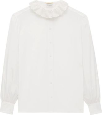 Saint Laurent Mujer, Blusas y Camisas, Blanco, Talla: XS