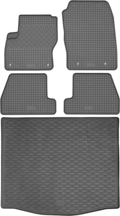 OEM Juego De Alfombrillas De Goma Para Coche Y Maletero Para Ford Focus Iii Hatchback (marzo De 2011 A Agosto De 2018)
