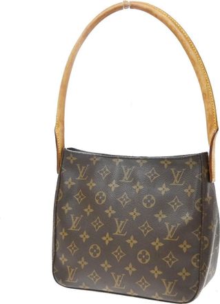 Louis Vuitton Looping Monogram Canvas Brown Canvas Handbag (Pre-Owned)