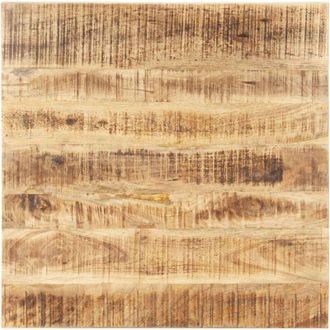 vidaXL Piano Tavolo in Legno Massello di Mango 25-27 mm 60x60 cm - Vidaxl