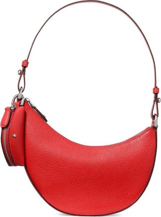 Kate Spade New York mini duo pebble leather crossbody bag in Heirloom Tomato at Nordstrom