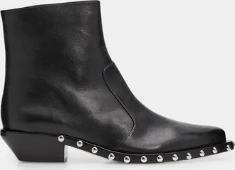 Schutz Taylor 30MM Studded Leather Booties
