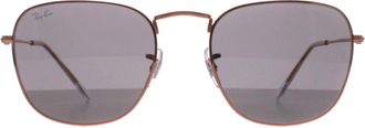 Ray-Ban Vierkant Unisex Ros&eacute;goud Donkergrijs RB3857 Frank