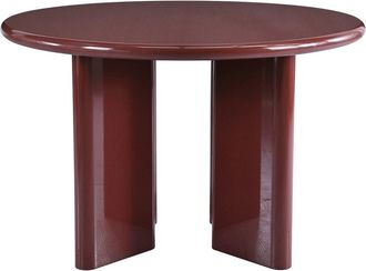 VENTE-UNIQUE.COM Mesa de comedor efecto madera granate