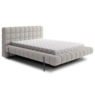 Petits Meubles Cama arc&oacute;n 160x200 con somier claro madera de pino gris