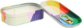 Block Design Seasons Greetings Tinned Candle in Rainbow Multi-Color at Nordstrom