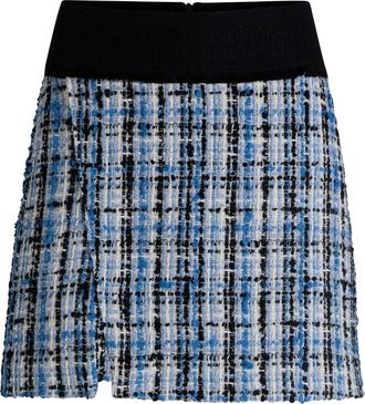 BOSS tweed mini skirt - Blue