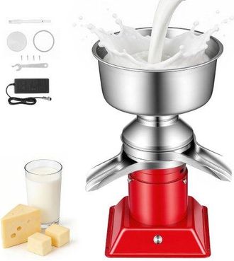 OEM Separador Centr&iacute;fugo De Crema De Leche El&eacute;ctrico Salida De 60 L/h, 10.500rpm, M&aacute;quina Separadora De Leche De Acero Inoxidable 304, Recipiente De 4,5 L