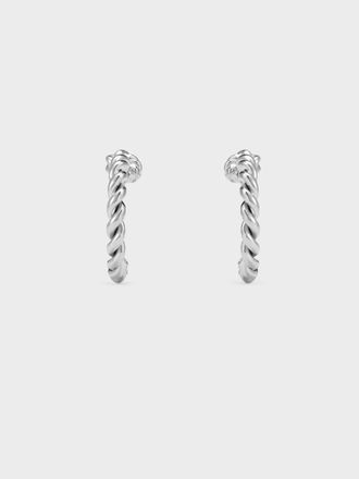 Charles & Keith Sable Rope-Knot Hoop Earrings