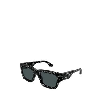 Gucci Rechthoekige Zonnebril met Montuur - Heren - Zonnebrillen - Zwart - 52 MM - Accessoires