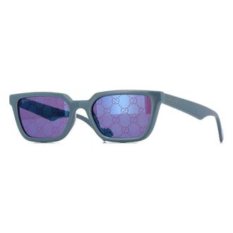 Gucci GG1539S003 Square Full Rim Sunglasses - Blue