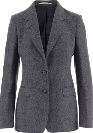 Tagliatore Herringbone Pattern Wool and Cashmere Jacket