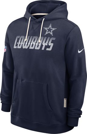 Nike Dallas Cowboys Sideline Standard Issue Nike Mens Dri-FIT NFL Pullover Hoodie in Blue | 03AZ41S7RD-SX8