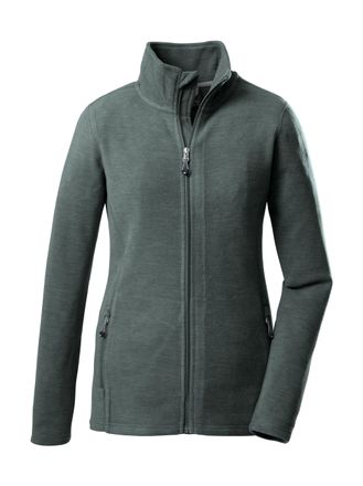 Killtec Fleecejacke KILLTEC WMN FLC JCKT 8, Damen, Gr. 46, gr&uuml;n, 100% Polyester, Jacken Fleecejacke