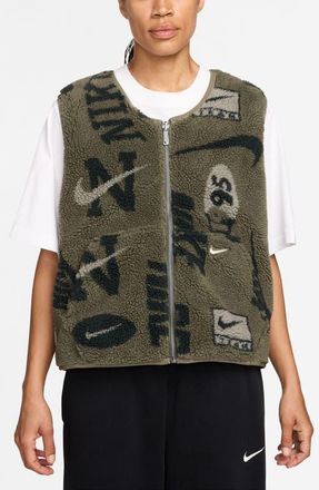 Nike Sportswear Street Reversible Vest in Medium Olive/Neutral Olive at Nordstrom, Size Xx-Large