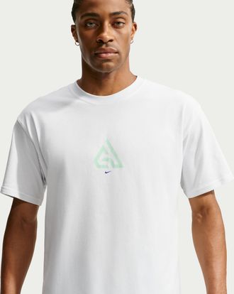 Nike Mens Giannis Basketball T-Shirt in White | IM5070-101
