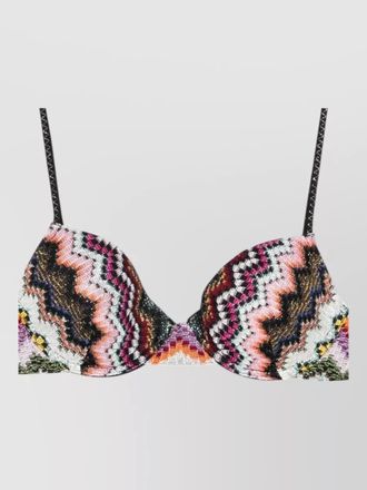 Missoni underwired zigzag bikini set thin straps