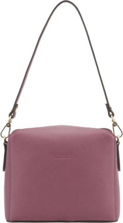 Pourchet Cassetta Crossbody Bag - Dames - Schoudertassen - Paars - ONE Size - Leer - Tassen