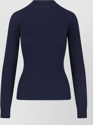 Moncler ribbed crew neck top long sleeves