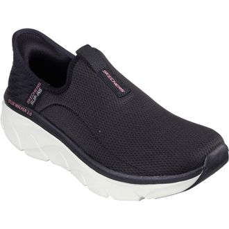 Skechers Womens DLux Walker 2.0 Shoes - Black - Size UK 6