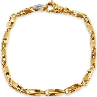 Pompeii3 Mens Link 14k Gold (19gram) or Platinum (32gram) 4mm Bracelet 8