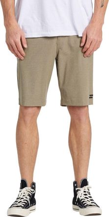 Billabong Mens Crossfire Mid Hybrid Shorts - Khaki