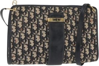 Dior Pre-owned Vintage Schoudertas - Dames - Vintage Schoudertas - Blauw - ONE Size - Leer - Vintage