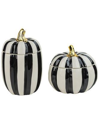 10 Strawberry Street Pumpkin Patch Graduated Gourd Canister Set