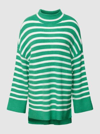Fransa Strickpullover mit Streifenmuster in Gruen, Gr&ouml;&szlig;e XS