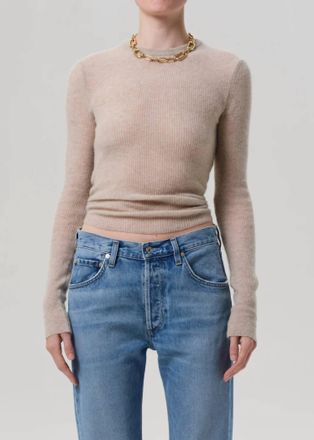 Citizens Of Humanity Alessia Crewneck Sweater In Oatmeal