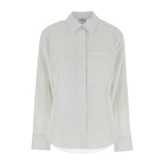 Courr&egrave;ges Shirts, female, White, Size: 2XS 1-Pocket Poplin Shirt