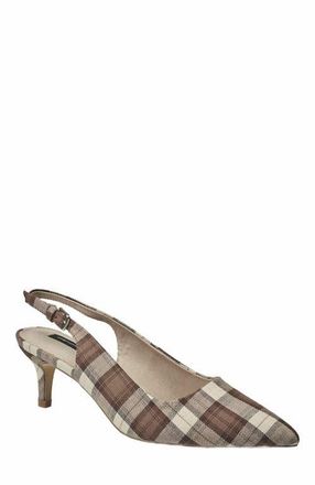 French Connection Plaid Quinn Kitten Heel at Nordstrom, Size 8