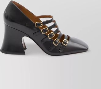 Chlo&eacute; leather janis mary jane pumps