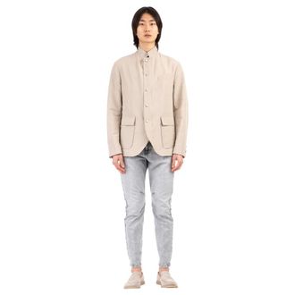 Eleventy Snap Jacket - male - Eleventy - Light Jackets - Beige - 2XL - Jackets