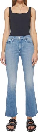 Mother Weekender Fray Bootcut Jean In Punk Charming