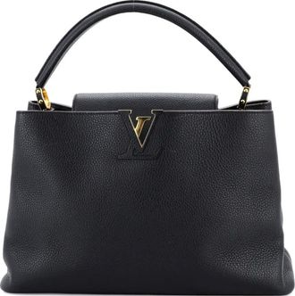Louis Vuitton Capucines Bag Leather GM satchel - Nero