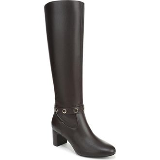 Life Stride Tansy Knee High Boot in Dark Chocolate Wc at Nordstrom, Size 9.5 Wide Calf