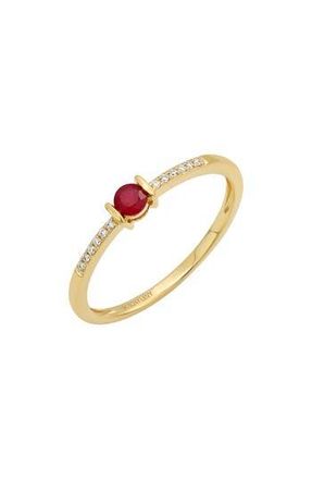 Bony Levy Diamond & Ruby Ring in 18Ky at Nordstrom Rack, Size 6