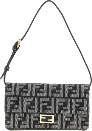 Fendi Baguette Portafogli Nero-Donna