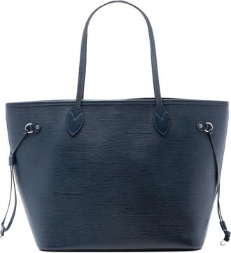 Louis Vuitton Borsa tote Neverfull MM in pelle &Eacute;pi 2007-2025 - Blu