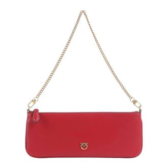 Pinko Half Moon Horizontal Mini - Dames - Mini tas - Rood - ONE Size - Katoen - Tassen